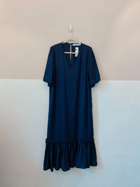 Vestido midi marinho Luiza Botto G