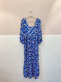 Vestido midi azul Cantão GG