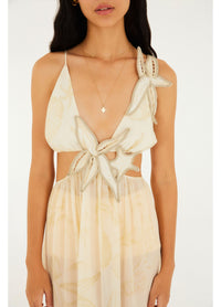 Vestido Longo Mar De Ondas