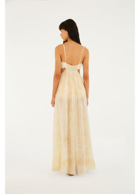 Vestido Longo Mar De Ondas