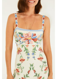 Vestido Midi Estampado Brisa Serena
