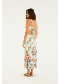 Vestido Midi Estampado Brisa Serena