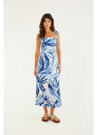 Vestido Midi Estampado Bananarte