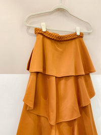 Saia midi terracota Luiza Botto PP