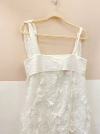 Vestido midi branco flores Nammos 40