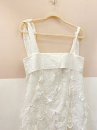 Vestido midi branco flores Nammos 40
