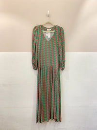 Vestido estampado midi Anpô G
