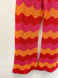 Pantalona tricot colorblocking NV + La Rouge Belle 38