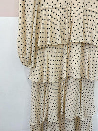 Vestido midi bege Zara P