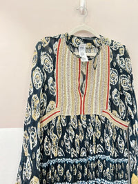 Vestido midi estampado Zara M