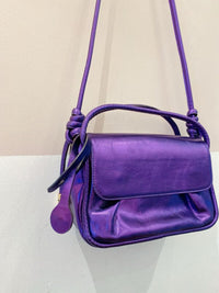 Bolsa roxa metálica La Spezia