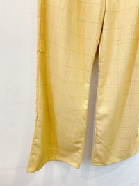 Pantalona grid amarela Isy P