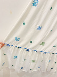 Vestido off white bordado Manu Manu 38