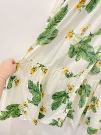Vestido longo floral Zara M
