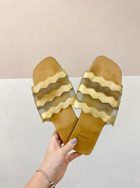 Rasteirinha dourado Mannolita 37