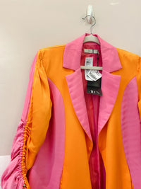 Blazer acetinado bicolor All’s PP