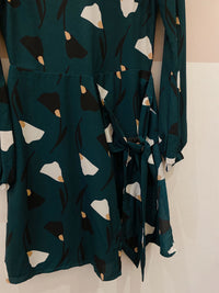 Vestido verde floral Maria Filó P