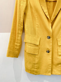Blazer mostarda linho BY NV PP
