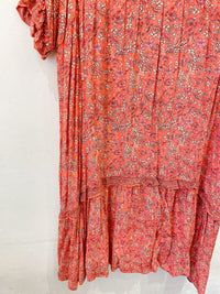 Vestido midi rosa floral Couchel 44/46