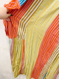 Vestido midi listrado Cantão GG