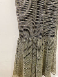 Vestido longo preto/dourado Kimina G