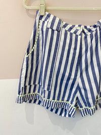 Short listrado azul Ahka G