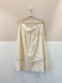 Saia midi off white laise Farm G