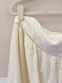 Saia midi off white laise Farm G