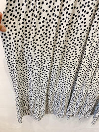 Vestido midi branco poás Zara GG