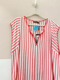 Vestido listrado rosa Mixed M