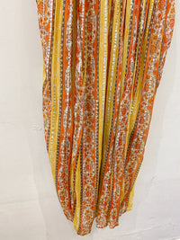 Vestido midi listrado Zara M