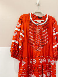 Vestido midi vermelho Nammos M