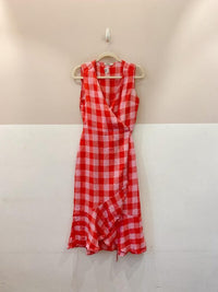 Vestido midi linho quadriculado Richards 38