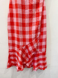 Vestido midi linho quadriculado Richards 38