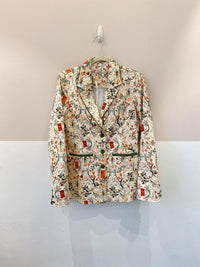 Blazer alongado estampado Antix M