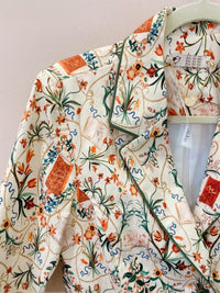 Blazer alongado estampado Antix M
