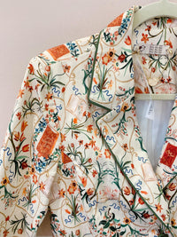 Blazer alongado estampado Antix M