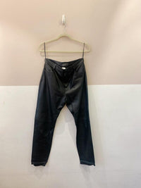 Calça couro preta Abrand 38