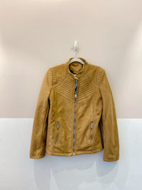 Jaqueta suede caramelo G