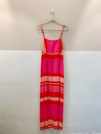 Vestido midi pink estampado Dress To GG