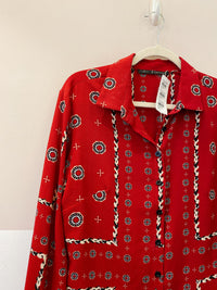 Camisa vermelha gravataria maria Filó M