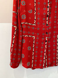 Camisa vermelha gravataria maria Filó M