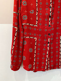 Camisa vermelha gravataria maria Filó M
