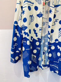 Blazer estampa azul/off Farm G