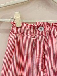 Short listrado Café em Flor PP