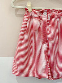 Short listrado Café em Flor PP