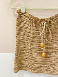 Minissaia crochet bege Salga M