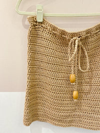 Minissaia crochet bege Salga M