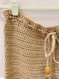 Minissaia crochet bege Salga M