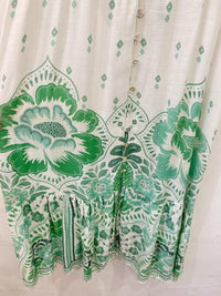 Vestido estampa verde Farm M